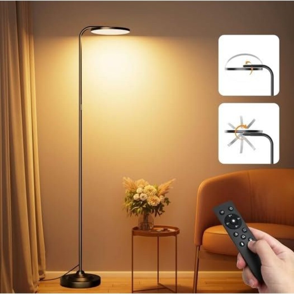36W LED Dimmable Floor Lamp with Remote